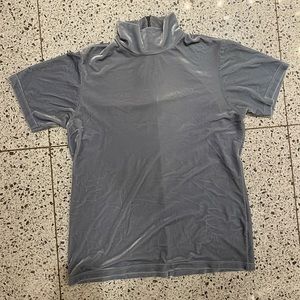 Light Blue Velvet Top